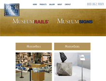 Tablet Screenshot of museumrails.com